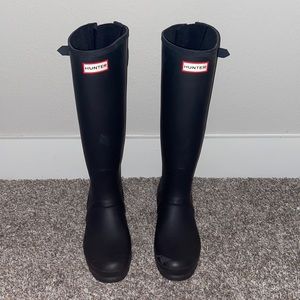 Hunter Boots - Black - Wide Calf
